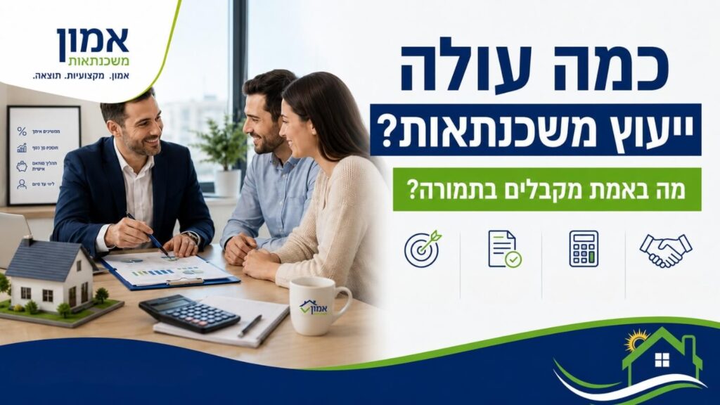כמה עולה יועץ משכנתאות? לוקחים משכנתא? רצוי לקחת יועץ מקצועי שיחסוך לכם את מחיר הכסף בהחזר החודשי. מהי עלות ייעוץ משכנתאות ומה קורה בתהליך? כמה עולה יועץ משכנתא יועץ משכנתא מחיר