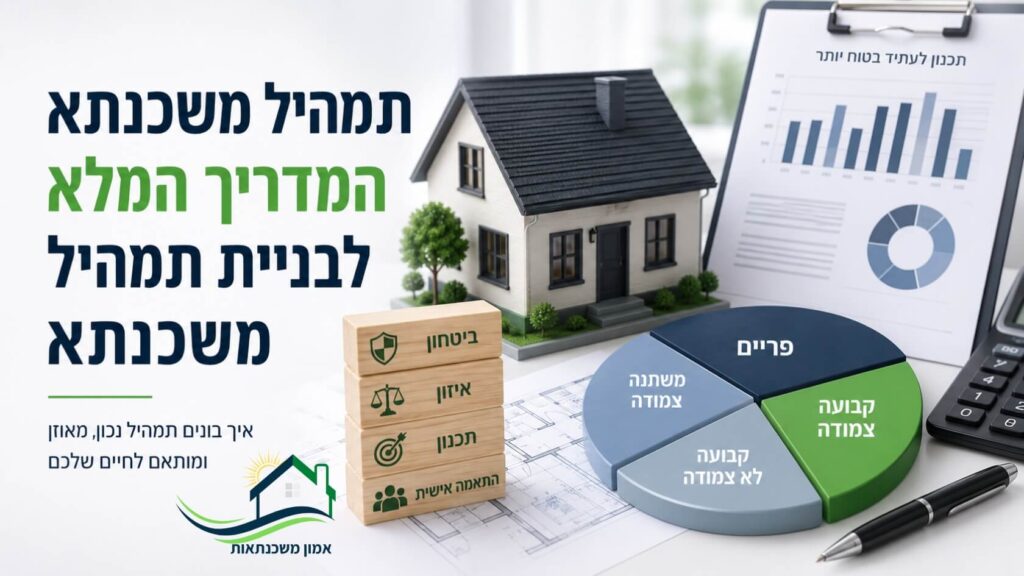 תמהיל משכנתא המדריך המלא לבניית תמהיל משכנתא איך בונים תמהיל נכון, מאוזן ומותאם לחיים שלכם ביטחון איזון תכנון התאמה אישית תכנון לעתיד בטוח יותר פריים קבועה צמודה קבועה לא צמודה משתנה צמודה