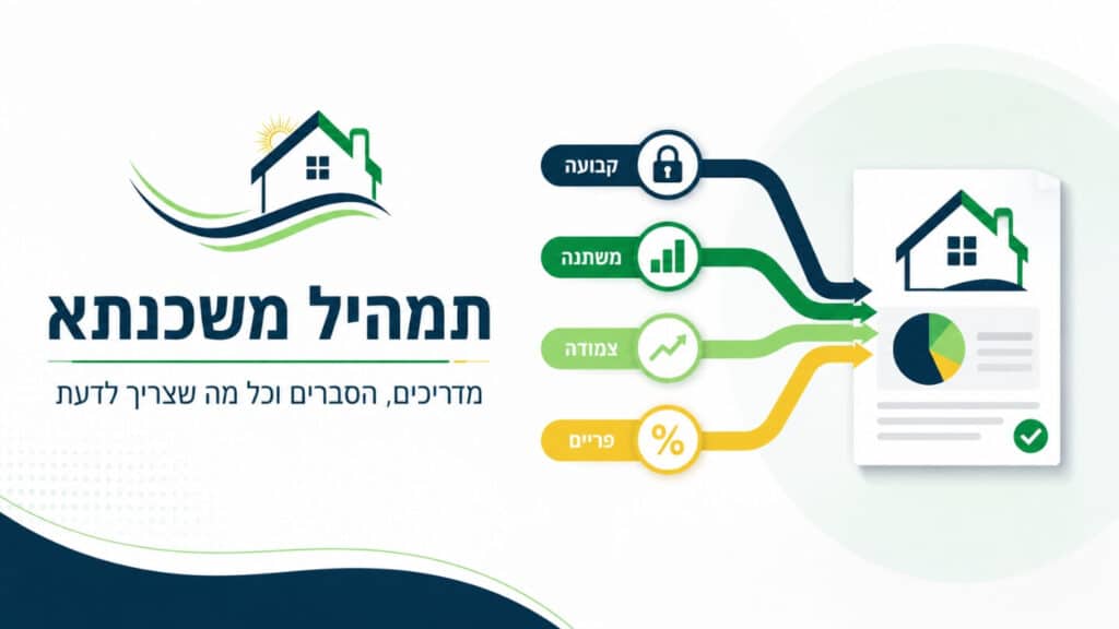 כל מה שצריך לדעת על תמהיל משכנתא: איך הוא בנוי, למה הוא חשוב, אילו מסלולים קיימים, איך משווים הצעות ואיך בונים תמהיל שמתאים לכם.